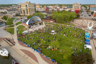 Bay City Amptheatre Photo of a crowd enjoying an event at the bay city amptheatre Z.A. Studios