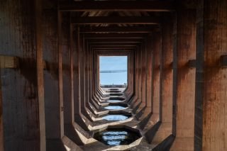 Ship Ore Loader Drone photo of a ship ore loader in marquette michigan Z.A. Studios